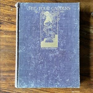 The Four Gardens Vintage Distressed By Handasyde Hardcover Book